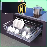 Kệ đựng bát đĩa đa năng nan vuông inox 304